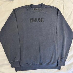 Taylor Swift eras tour blue crewneck merch